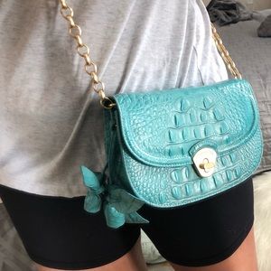 Brahmin LIKE NEW croc embossed crossbody
